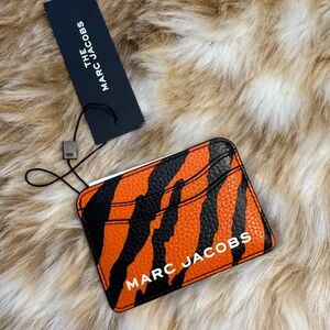 Marc Jacobs Orange and Black Card Holder